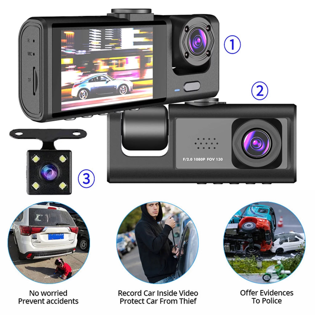 and Rearview Night Car Camera Apexeon Dash Vision Cam Recorder, Mirror Front Design Rear,