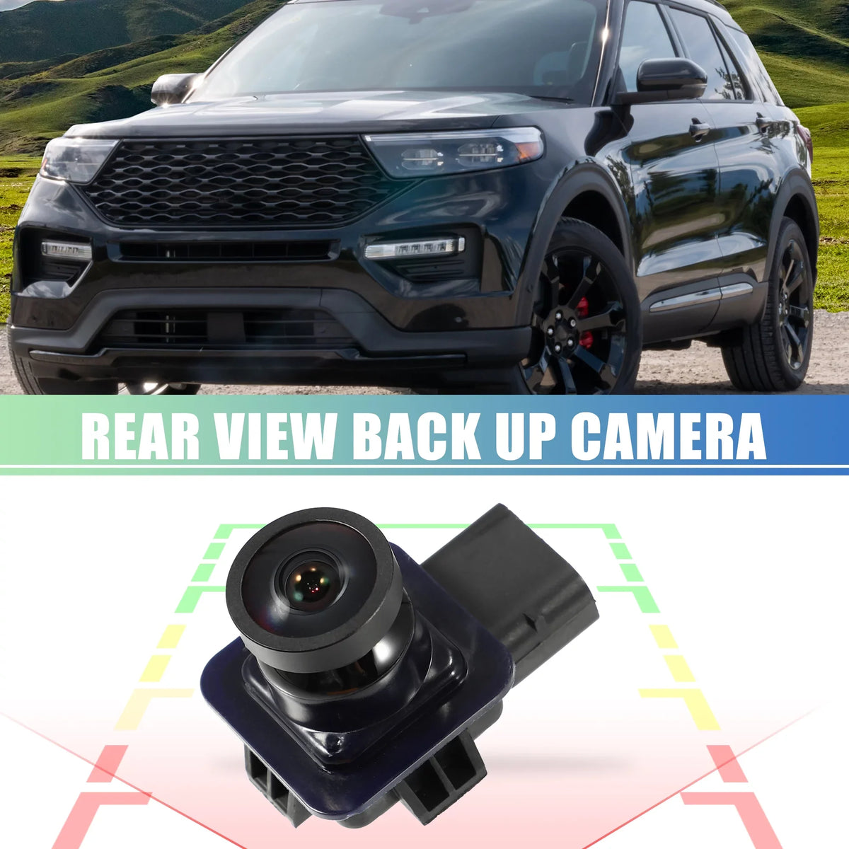 Camera for Park Limited Base Up Set Assist Rear Reverse 1 Explorer Back EB5Z-19G490-A Camera View