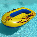 Adults Dinghy Rafts Person Floor 3 Holders Comfortable SOLSTICE Pole Yellow & Inflatable Oar Cushioned Air Kids Line Kits 8 Sunskiff Comes for Ft W/ dimension Boat Base Grab