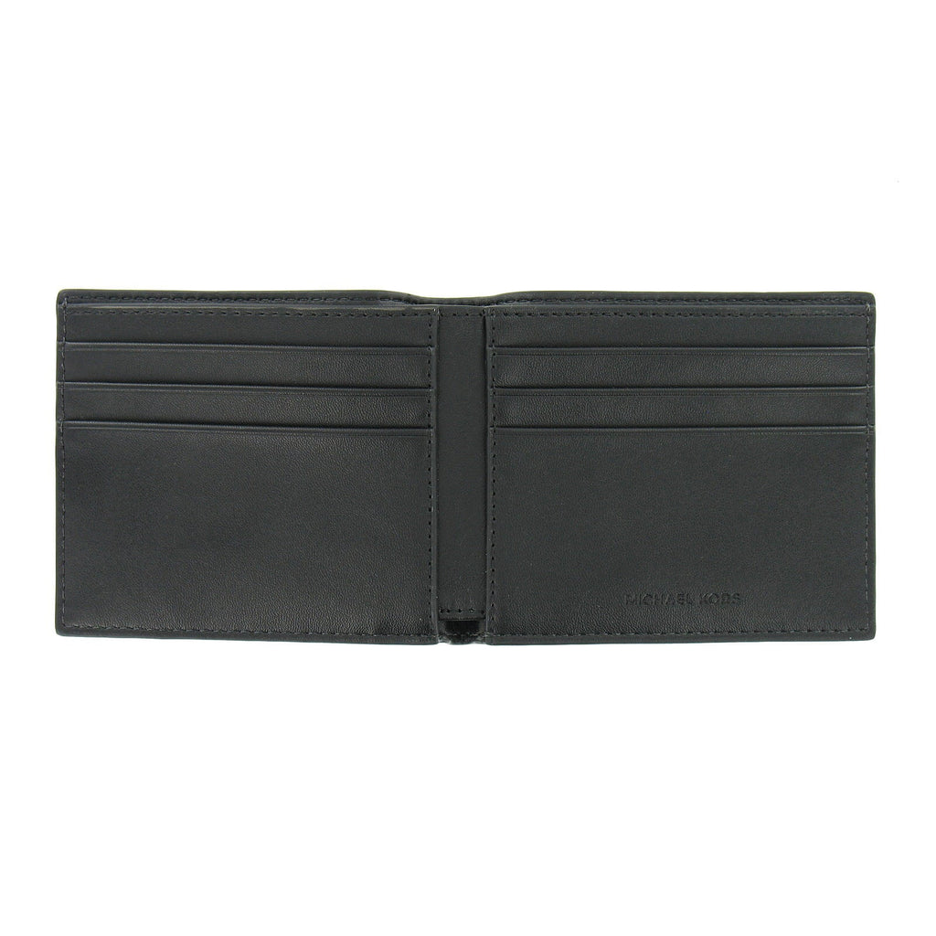 Andy Michael Kors Slim Billfold Bi-Fold Mens (Black) Wallet 2 Leatehr
