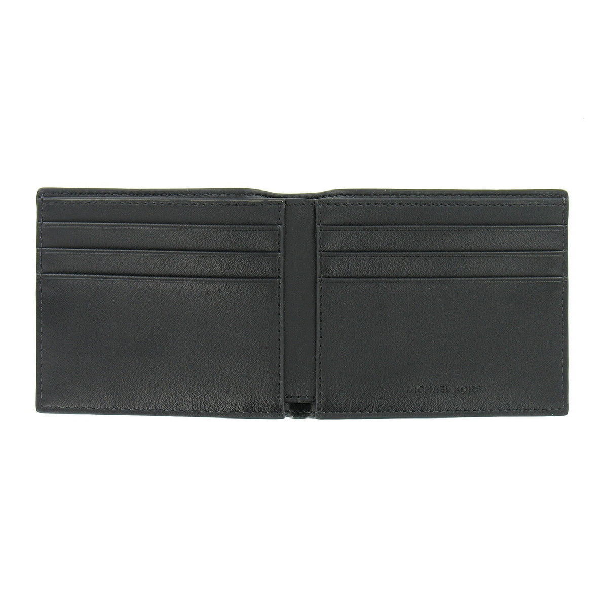 Andy Michael Kors Slim Billfold Bi-Fold Mens (Black) Wallet 2 Leatehr