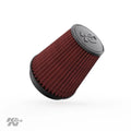 in and Engine ID; mm) K&N Top Clamp-On Base; RF-1041 in , in mm) mm) (191 Tapered; (215.9 5 Round Filter: 6 Flange 8.5 7.5 Washable mm) Height; Universal Air (152 Reusable: in (127