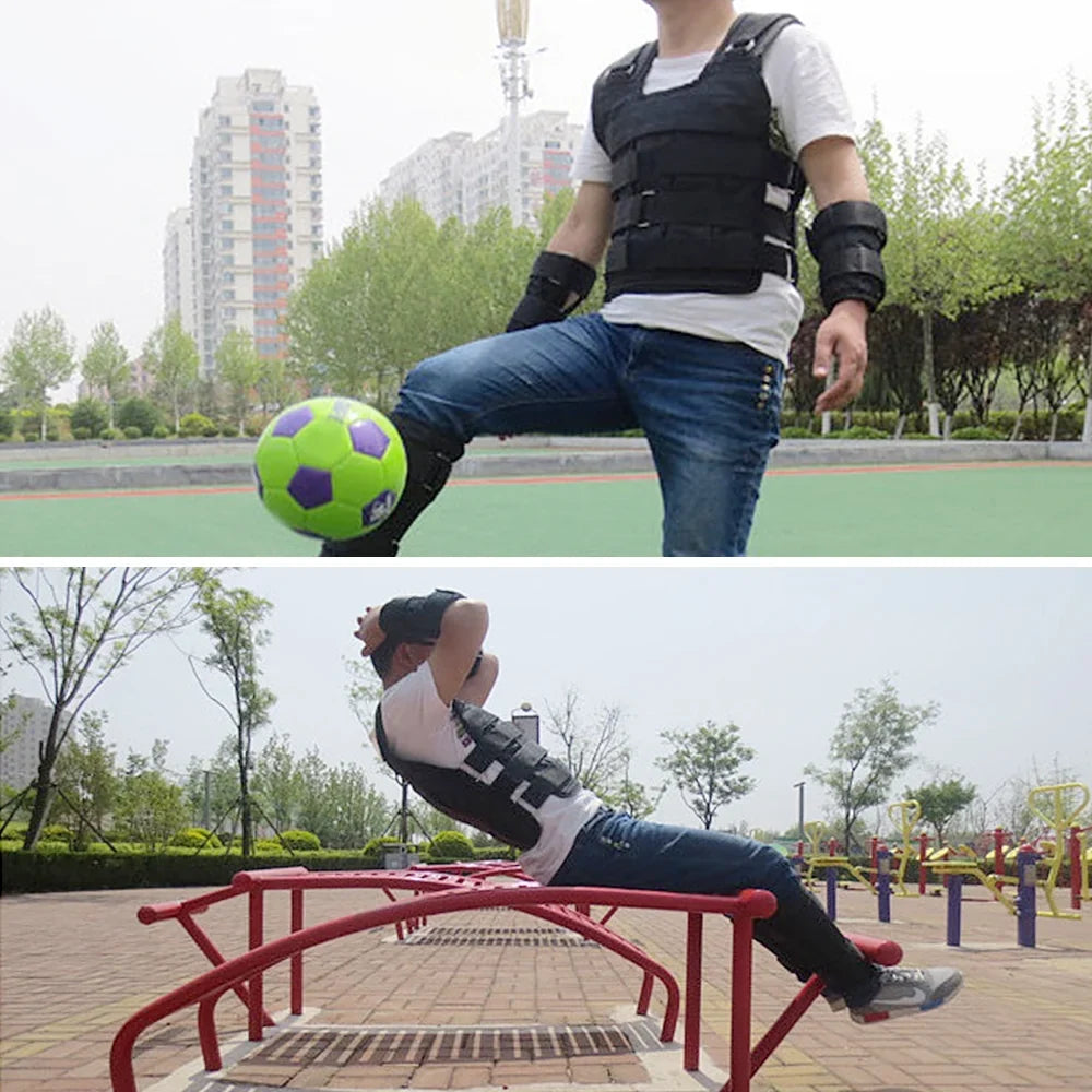 Tomfoto Exercise Training Loading Jacket Adjustable Cloth Max Strength Weight (Empty) Oxford Weight 50kg Loading Vest Weighted