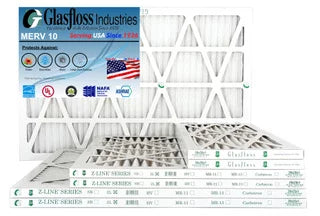 15.5 Made Air Furnace (Actual x Filter - 16x20x1 -Qty:6 MERV USA - - Glasfloss in 10 19.5x7/8 inch) dimension: