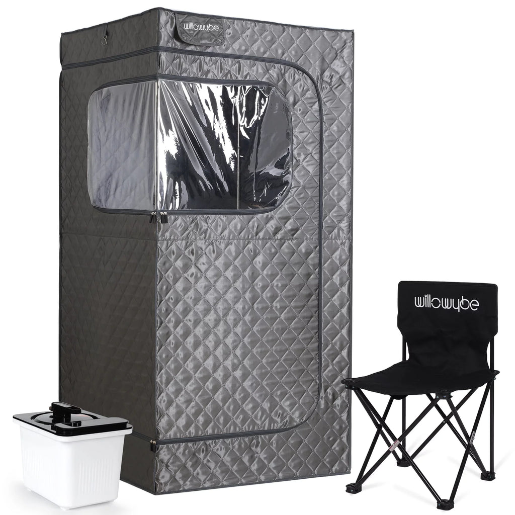 Body Portable Steamer, 4L Bluetooth Home Control, Steam with KingPower Foldable Sauna Chair Personal | Tent, Spa