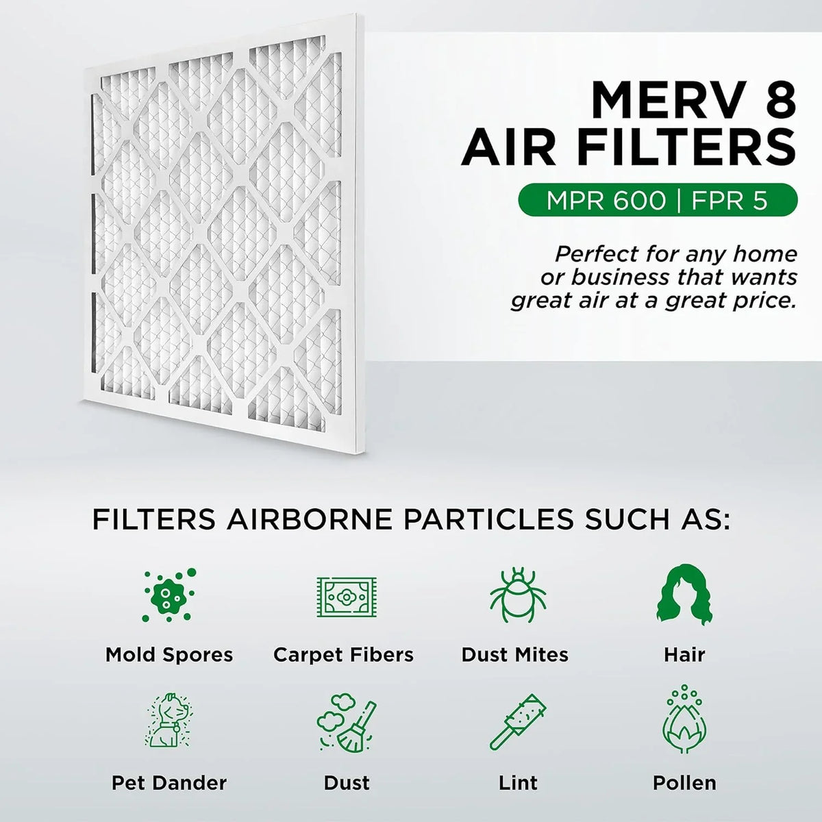 Case 6. Furne Of Ext 19-3/8 23-3/8 X MERV 3-3/4 HV 20X24x4 dimension: Air Pleated 8 X Filters.