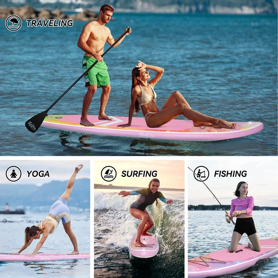 with 11FT FULLWATT Board Up Stand Paddle Inflatable SUP Surfboard Seat Kayak Complete Kit