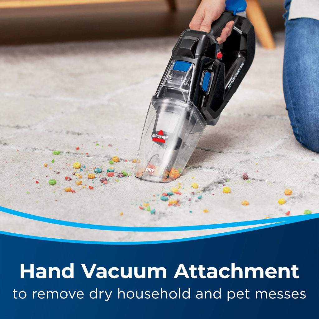 Duo Pet 3706 Eraser™ Portable Hand Vacuum, Deep BISSELL® Cleaner Cordless Stain and