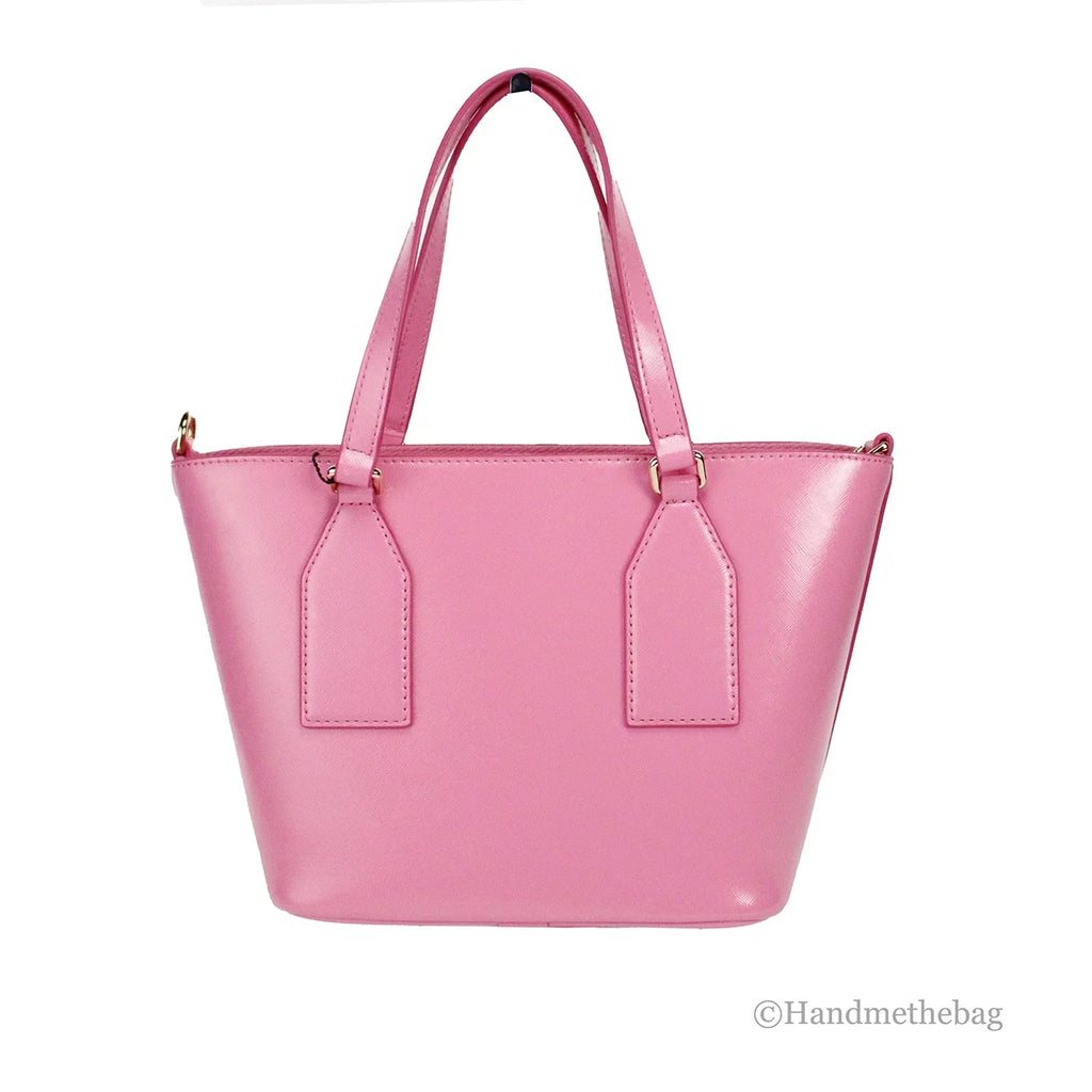 Small Marc Leather Saffiano Tote Bag Candy Jacobs Pink Crossbody