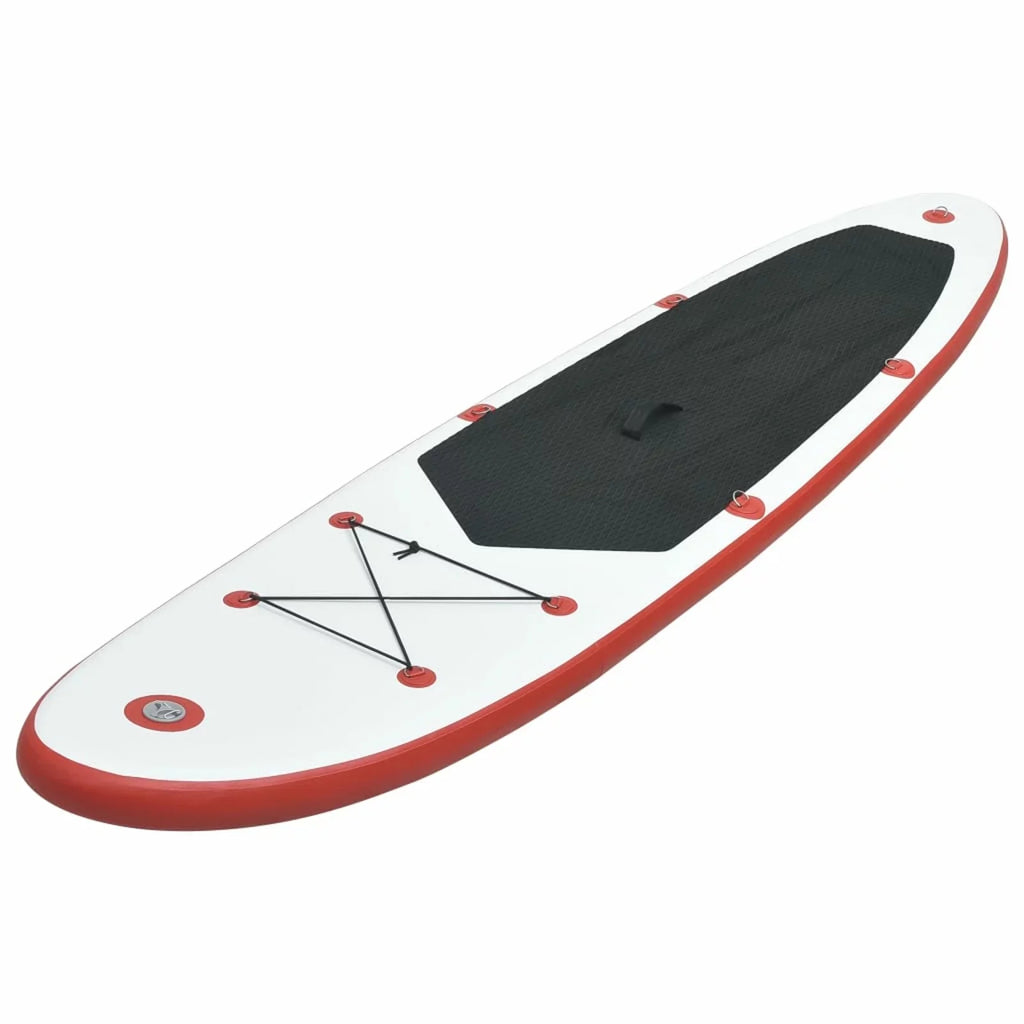 White Set Red Inflatable Andoer Paddleboard and