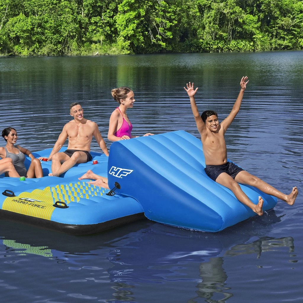 Island, Slide Blue Summer Person Inflatable Activity Force 5 Hydro Bestway