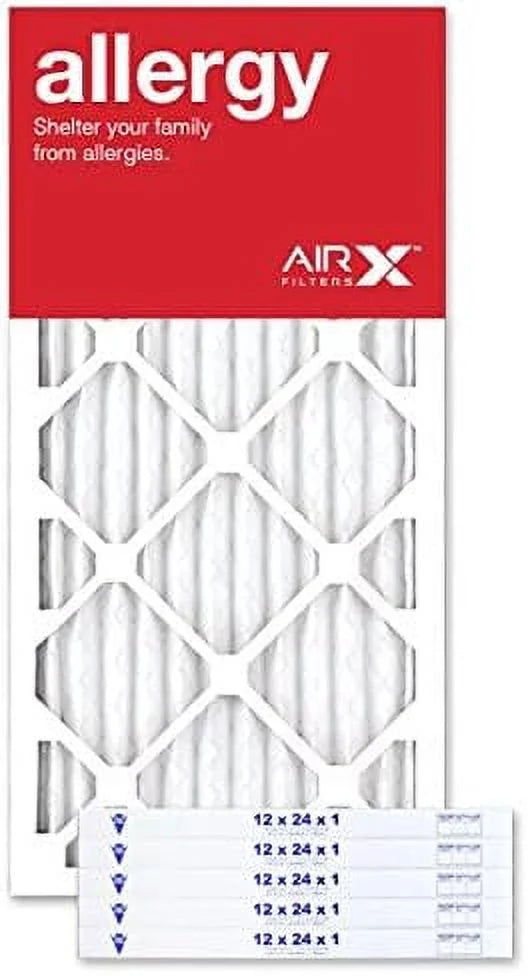 6-Pk, Furne Filter Made Air 12X24x1 MERV In 11 Filter, Pleated Air The Allergy HV