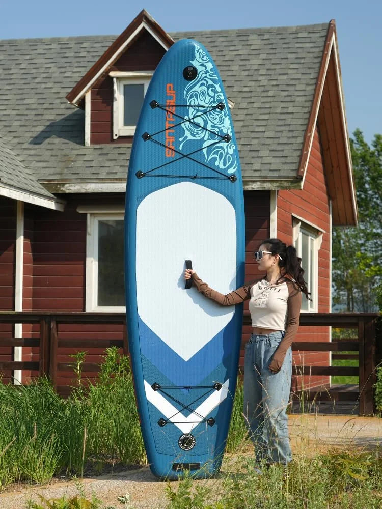 for Premium Deck, 11'x33 330lbs Board Max Up with Youth Non-Slip Adults, Wide Fishing Accessories, Inflatable Paddle & for Stand SUP Surfing, x6 & Stance,