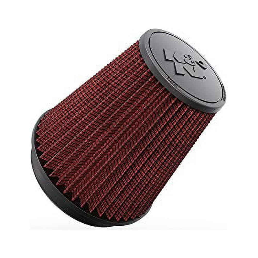 in and Engine ID; mm) K&N Top Clamp-On Base; RF-1041 in , in mm) mm) (191 Tapered; (215.9 5 Round Filter: 6 Flange 8.5 7.5 Washable mm) Height; Universal Air (152 Reusable: in (127