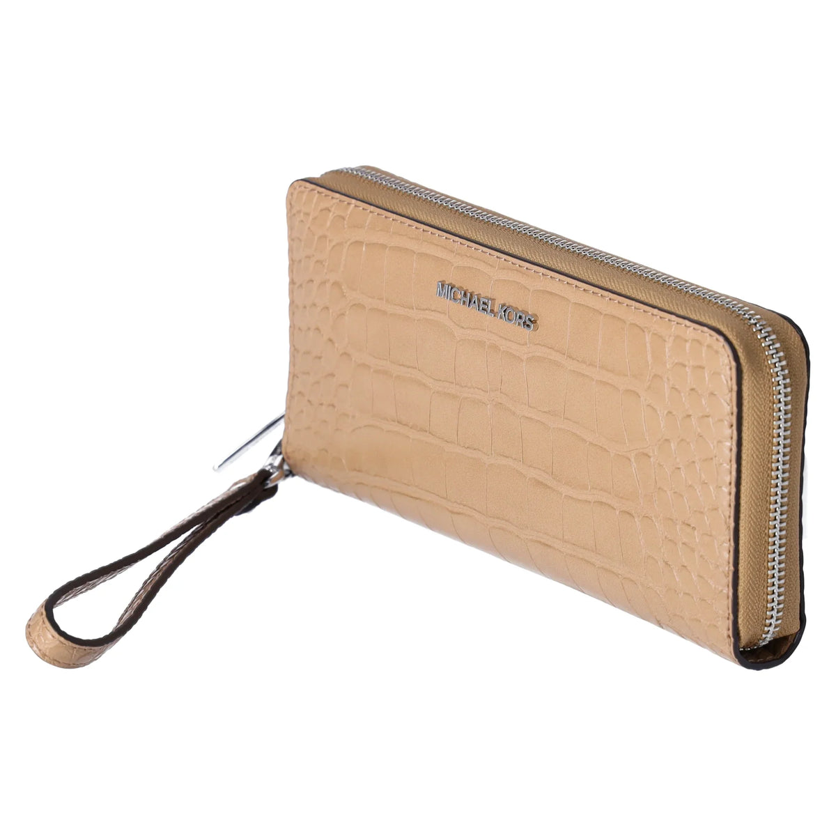 Camel Travel Continental Set Kors Jet Croc Large Embossed Wallet Michael