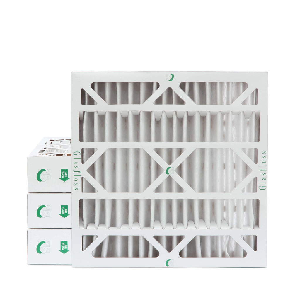 MERV Filters Industries. by Pack 4 Pleated 24x24x4 Furnace AC Air Glasfloss 13