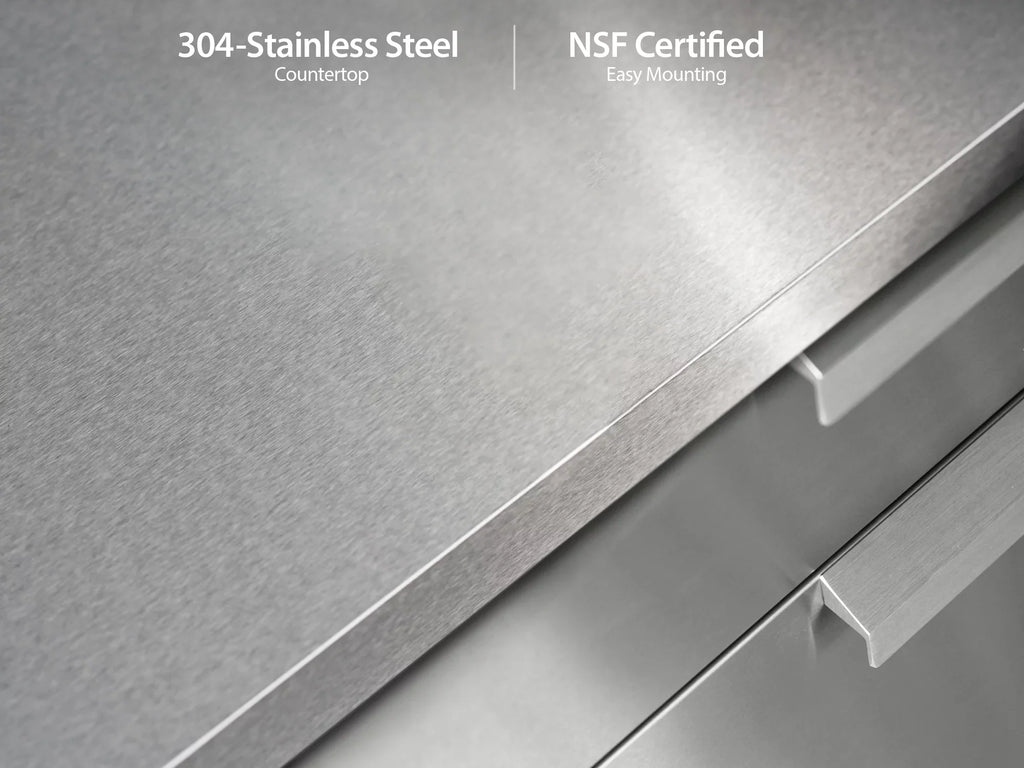 Piece Kitchen Steel Countertops exterior in Set Stainless 5 Cabinet with