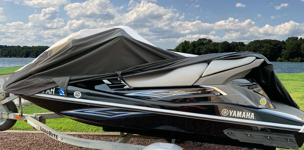 HEAVY-DUTY SUPER Sea Bombardier PWC JET RX SKI Jet for 2 Trailerable Ski 600D Cover 2000-2003 Di Doo Cover Seater Sea-Doo Compatible