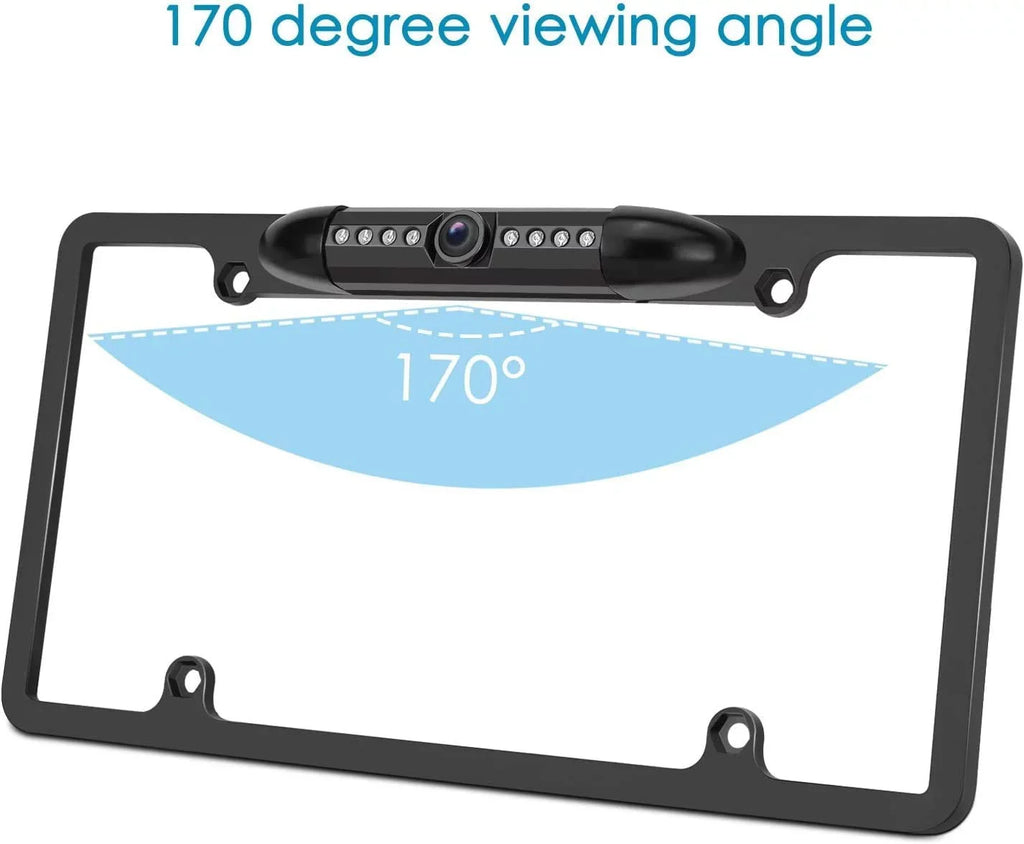 Plate Rearview for XAV-AX150 Camera License Black Backup Frame
