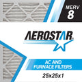Air 25x25x1 MERV of 6, Aerostar in Pleated Filter, the Box USA 25x25x1, 8, Made
