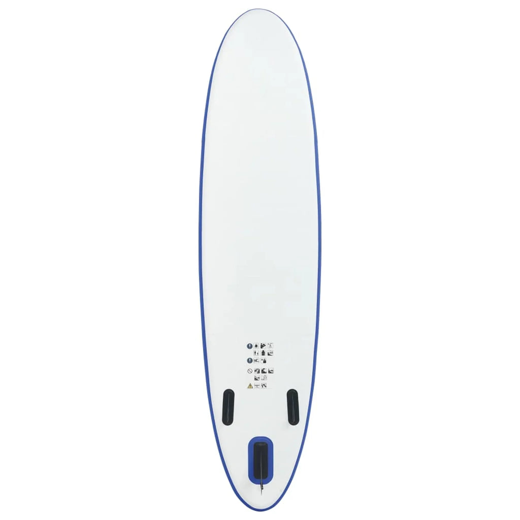 Blue White Set Surfboard and ametoys Paddle Inflatable Board