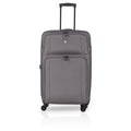 28 T00361 Luggage, Disinvolta Fabric TUCCI Silver Carry-On in.