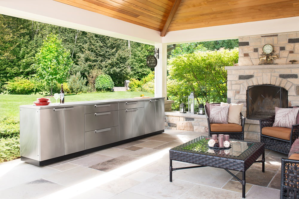 Piece Kitchen Steel Countertops exterior in Set Stainless 5 Cabinet with