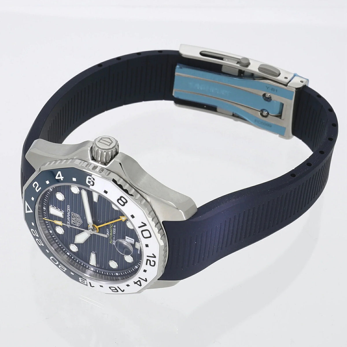Professional Caliber Watch Heuer (New) 7 Men's GMT Tag Blue Pre-Owned WBP2010.FT6198 300 Aquaracer