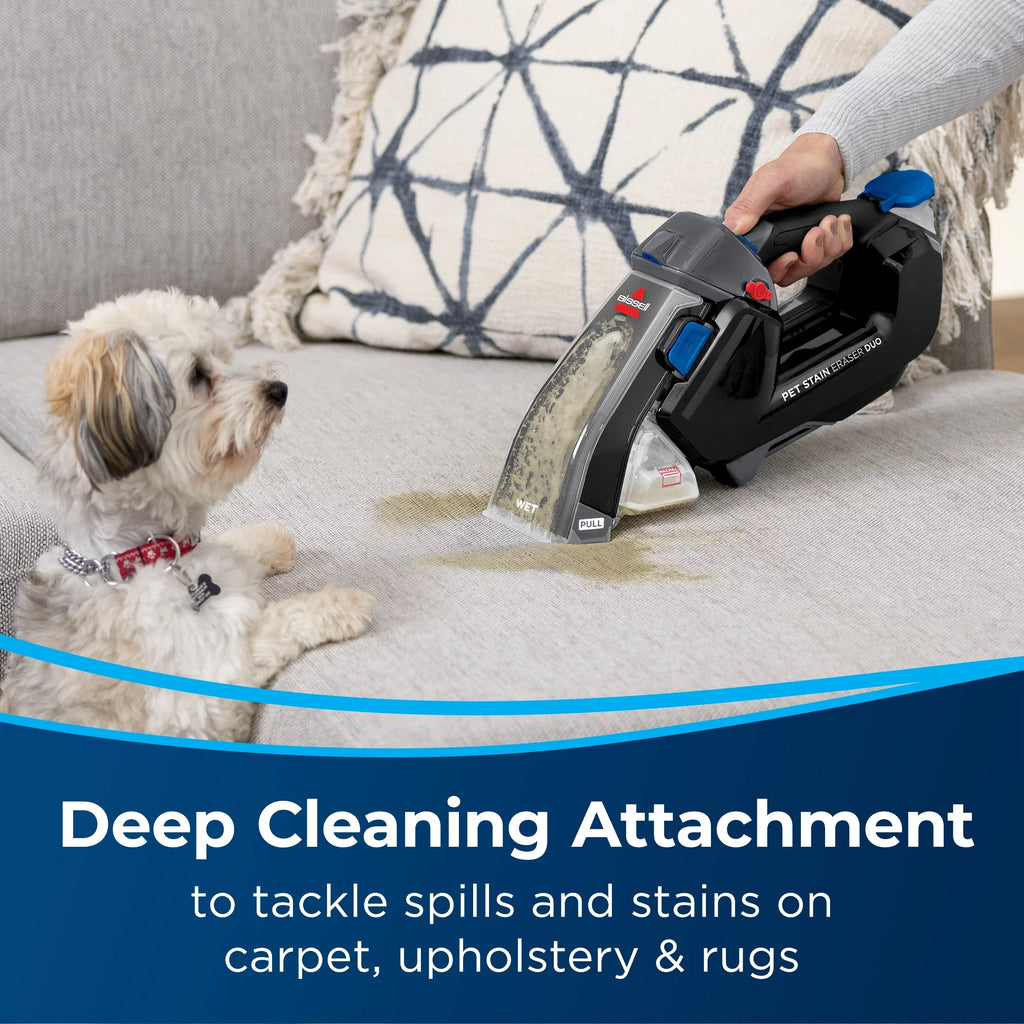 Duo Pet 3706 Eraser™ Portable Hand Vacuum, Deep BISSELL® Cleaner Cordless Stain and