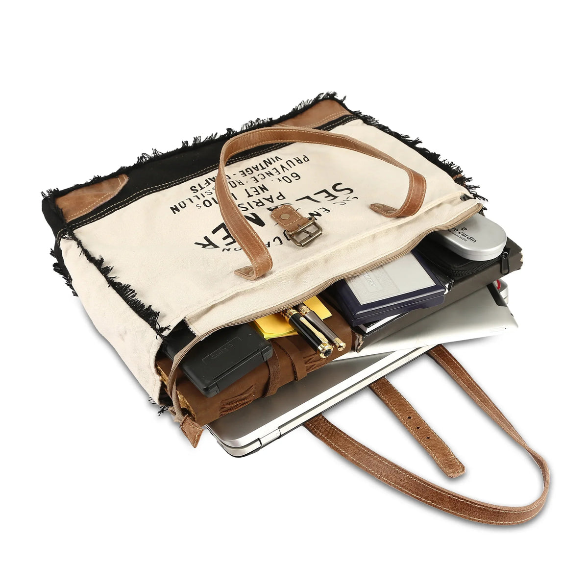 hand mer bag canvas upcycled radiant canvas upcycled Vintage crafts bags leather tote de bag sel bag