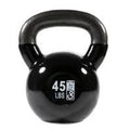 Champion 45 Vinyl Kettlebell, Black Barbell Coated lbs