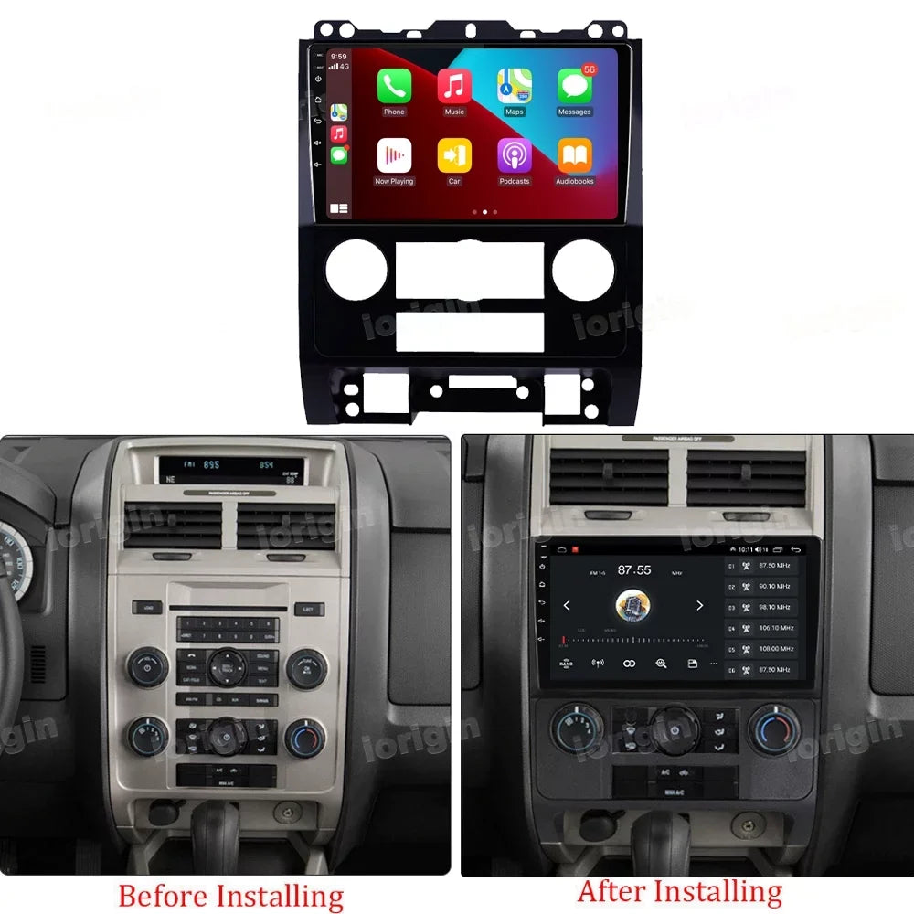 Camera 2007-2012 GPS carplay/Auto Escape Car with Carplay for Android Stereo Backup 11 Radio Navi