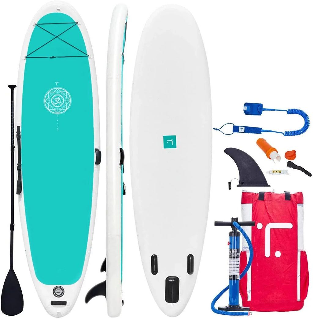 Stable Wide Design, Board SUP Deck Non-Slip Up Paddle with Comfort Stand Boards Premium Accessories, Inflatable Zen Paddle