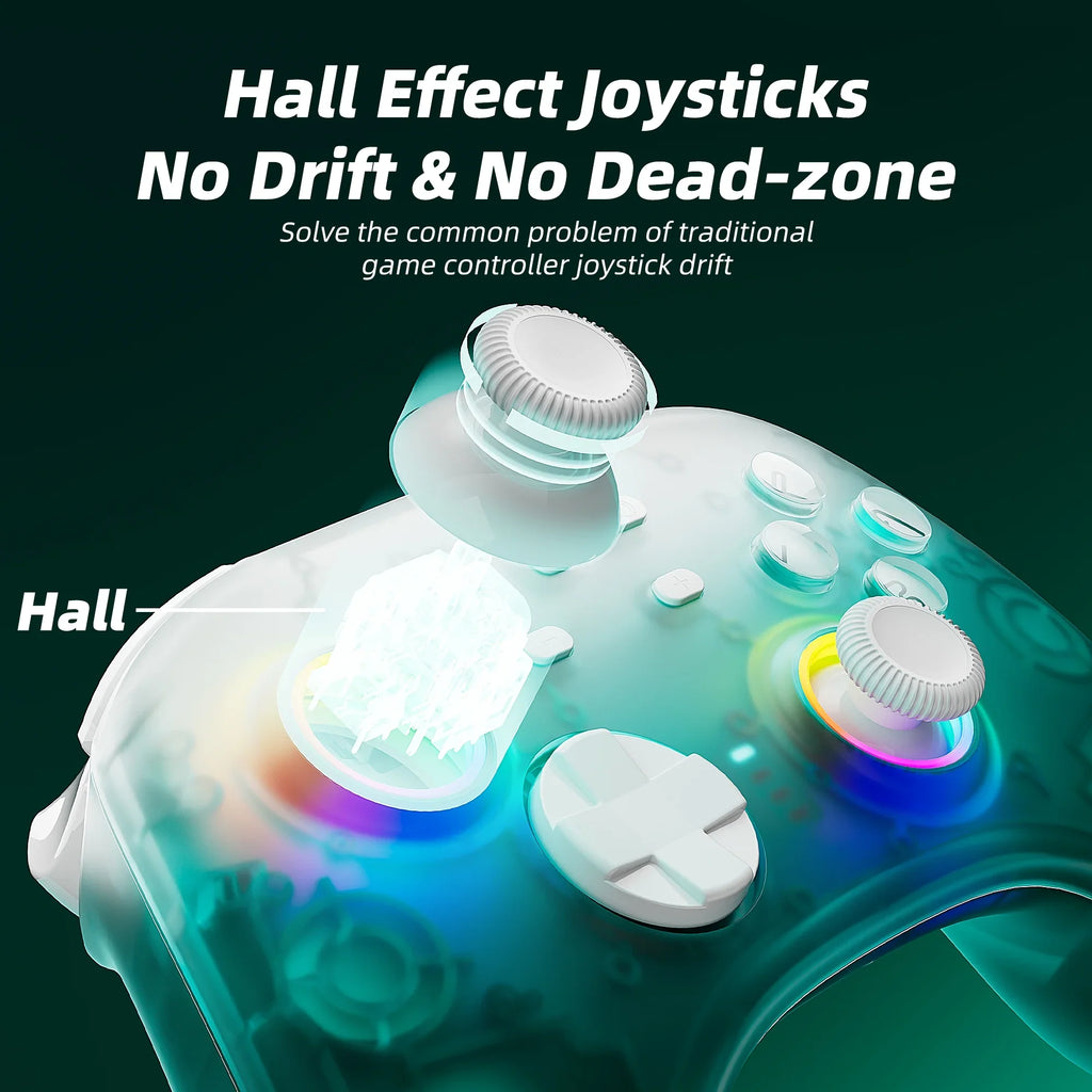 Game & Super Disc Pro Hall with Controller Mario 2 Green Nintendo and Switch Joysticks for Upgraded Triggers Switch/PC/IOS/Android/Steam Maker Effect
