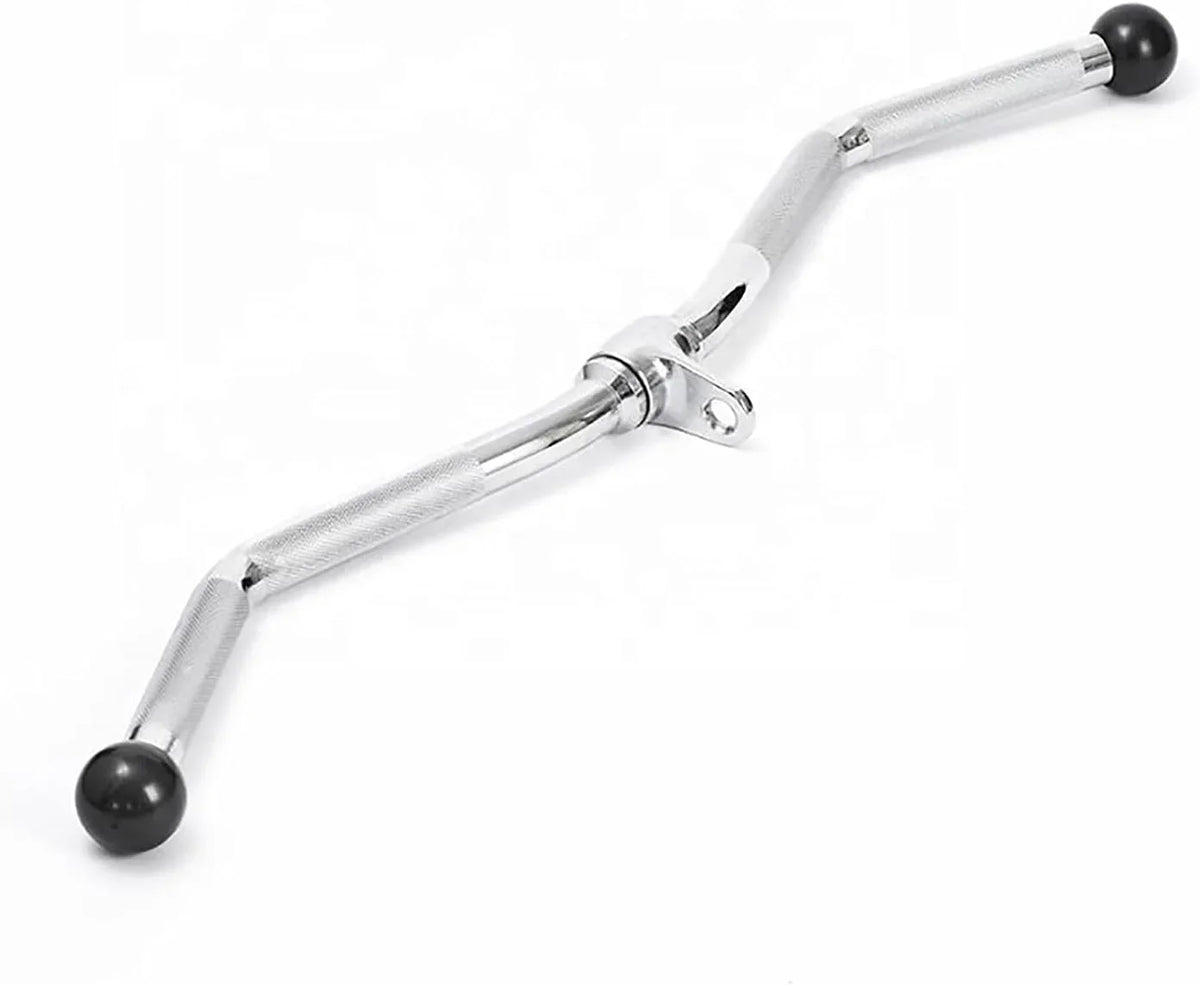 Attachment, Lat Hanger, Accessories Long Pull Pulldown with Bar 30" Down Knurled Curl Cable Gym Machine & Equipment Lat Revolving Tricep Press Grip Lat Bar Attachments, Cable Bar Down Machine