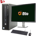 Pentium CPU HP 3.3GHz Mouse, Keyboard Win10 WiFi, Ram, 22" LCD, Desktop (Refurbished) G4400 600 G2 DVD, 8GB 1TB & New PC Pre-Owned Computer Intel HDD, Pro