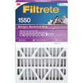 16 MPR Furnace 1550 Deep In. Pleat In. x 1 4 Virus 25 In. Filtrete Filter & Bacteria x Allergen, PK,