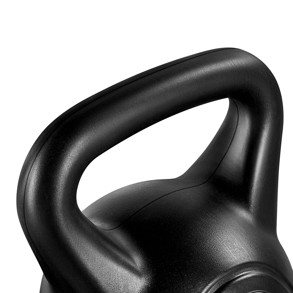 Lbs. for Workout, HDPE Coated and Home, 35 Gym Easyfashion Fitness Kettlebells Black
