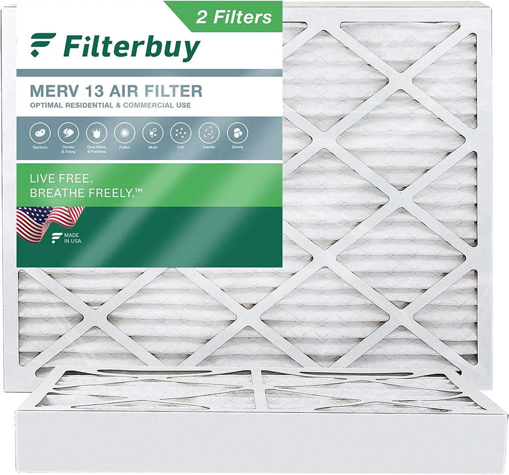 Air MERV Pleated 13 Filters AC (2-Pack) Furnace 10x16x4 HVAC Filterbuy