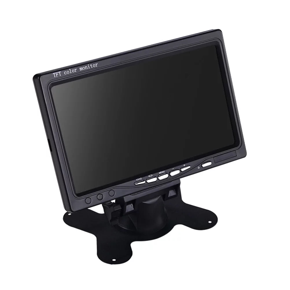 Backup DVD Color (Black) Camera Car LCD Mirror Backlight TFT Serveillance Reverse Camera Monitor 7" View HD Car for Rear