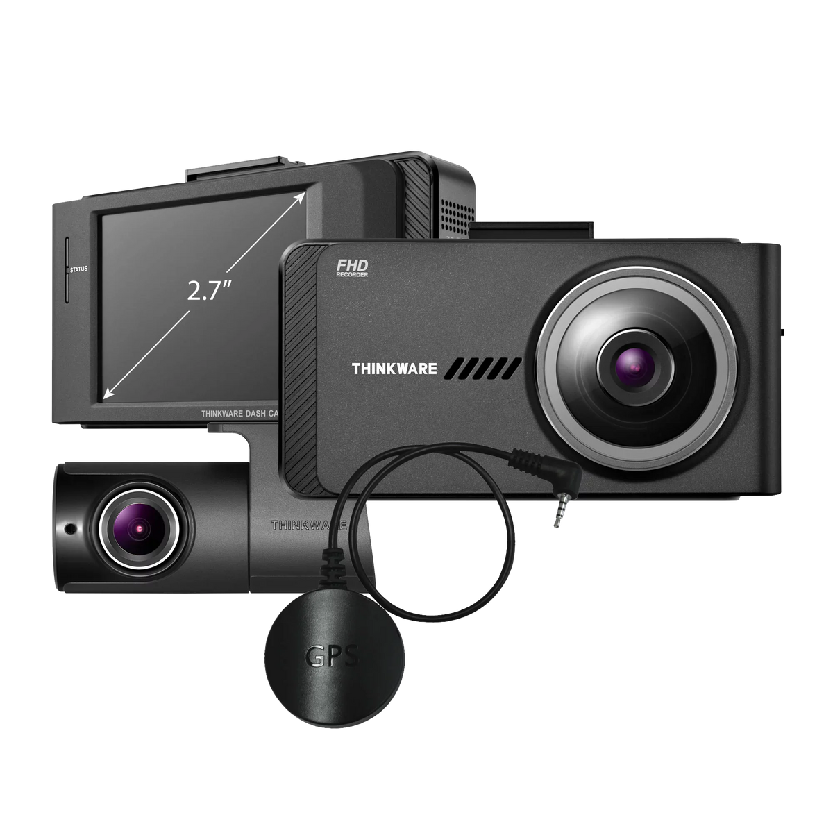 Camera Optional THINKWARE GPS, Camera Vision, Mode for and Recorder Camera 16GB, Dashboard with W/ FHD, Night Dual G-Sensor, Sensor, Parking X700 1080P Cars, Rear Cam Car Dash Front