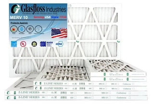 MERV Filter 35.5x7/8 - -Qty:6 USA Furnace dimension: in Made - - Air 12x36x1 11.5 inch) x (Actual 10 Glasfloss