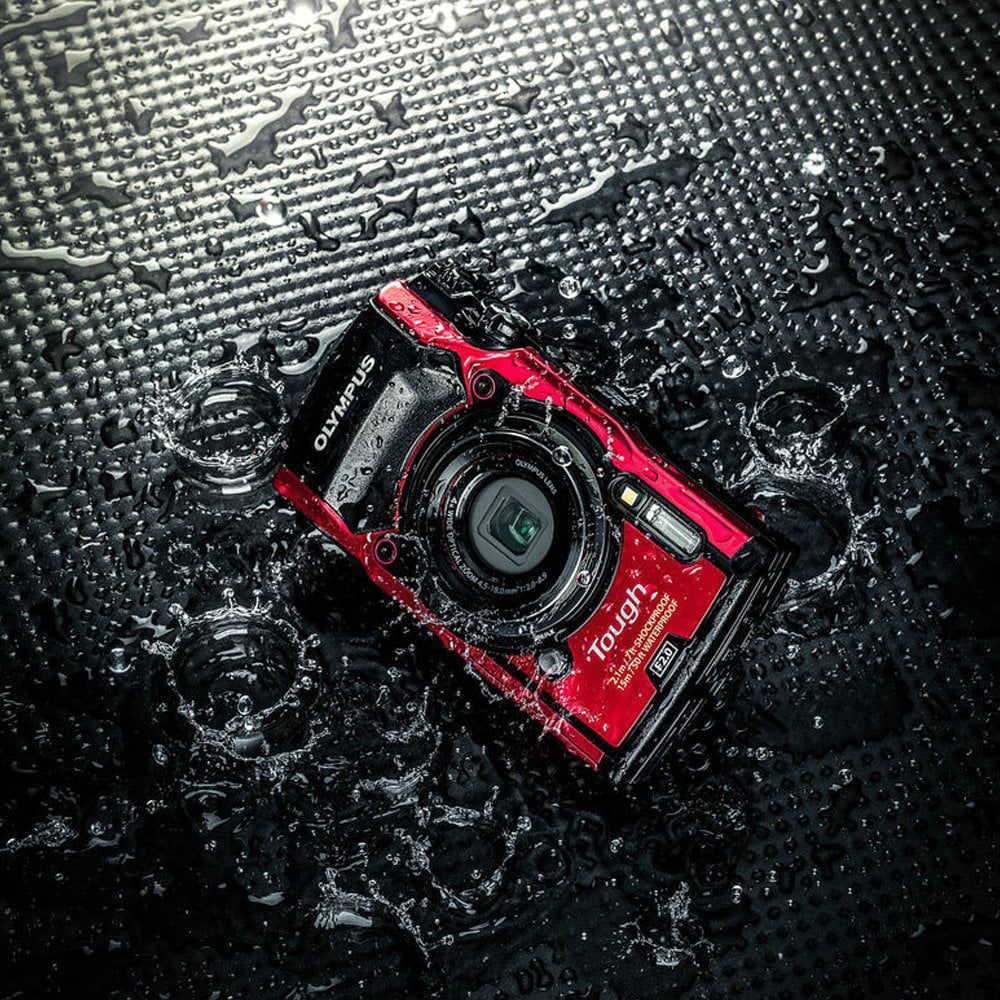 Olympus Red/Black Video liquid-Resistant 4K Ultra Wide 12.0-Megapixel - - F2.0 Camera Angle TG-5 Tough Digital HD (Basic)