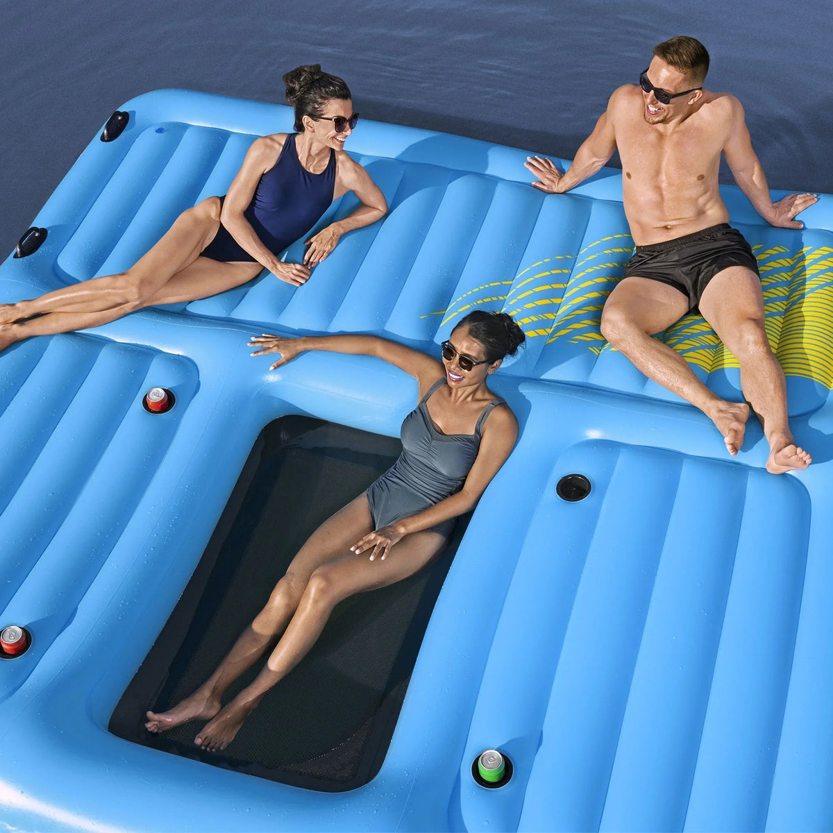 Island, Slide Blue Summer Person Inflatable Activity Force 5 Hydro Bestway