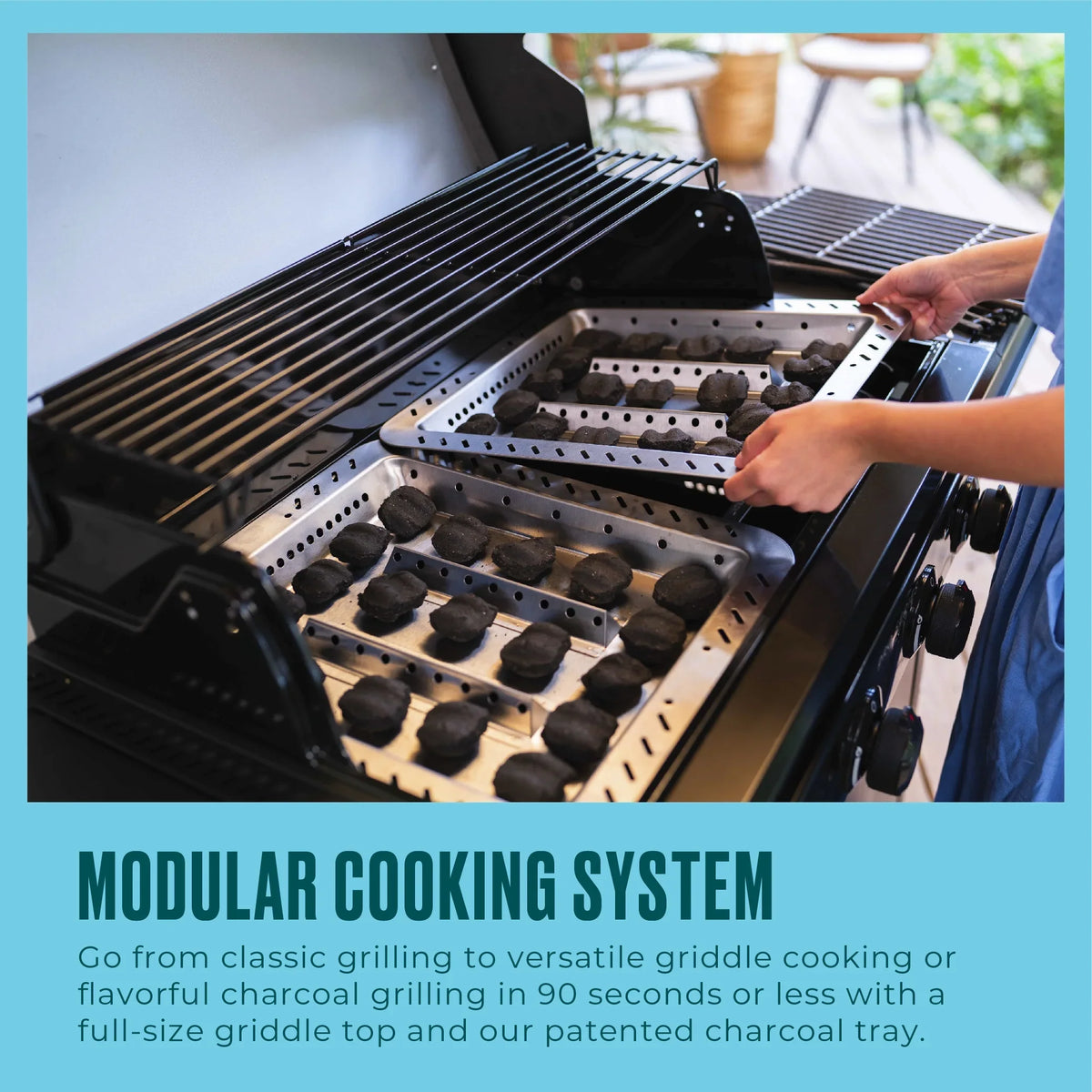 Grill and Gas 4-Burner Side Burner with Pro Char-Broil Series™ Griddle