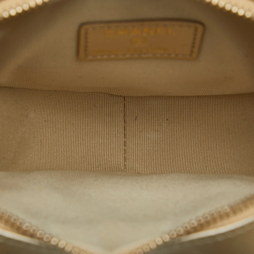 (Good) Lambskin in Gold Bag Unisex Crossbody Mini Heart Crossbody Pre-Owned CC Leather Authenticated Love