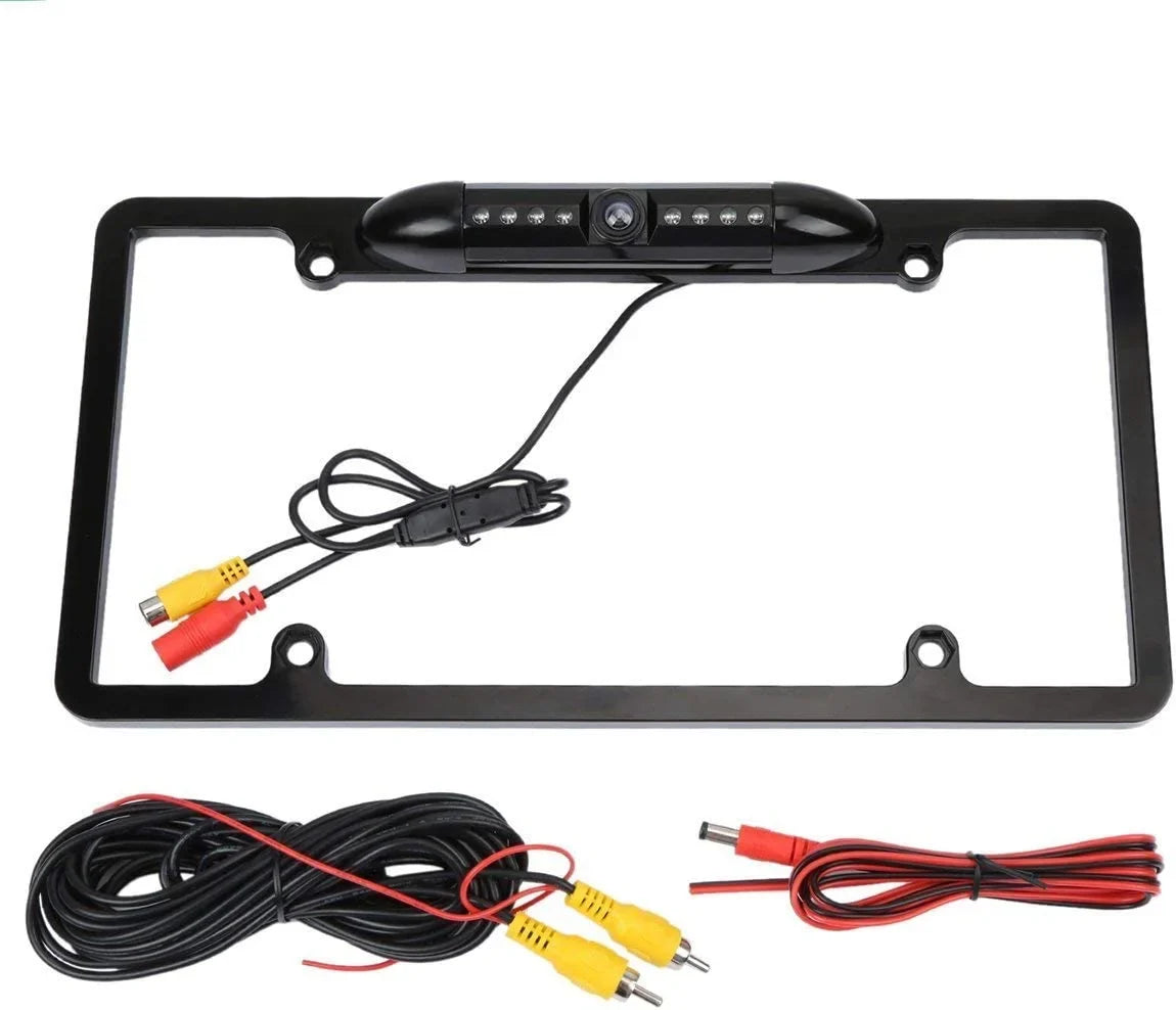 Plate Rearview for XAV-AX150 Camera License Black Backup Frame