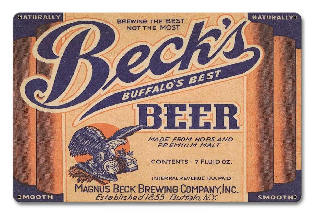 Beer gauge Beck's steel" in “Made with heavy the USA