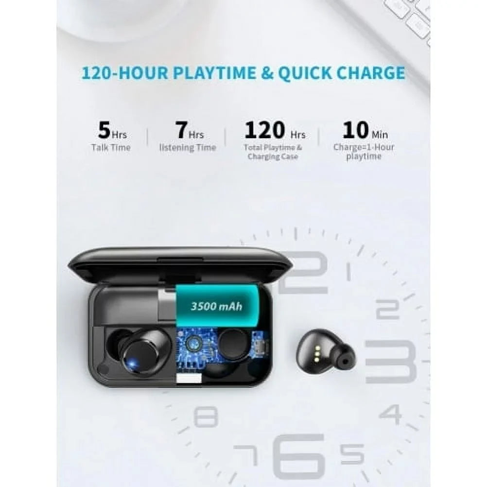 3 Charging for Earphones Tab Galaxy Headphones 12.2 TabPRO - S10 Y7V 8.0 12.2 NotePRO Case 7.0 Display TWS w LED Vankyo 8 Tab Wireless TCL MatrixPad Mic - Earbuds Stereo True