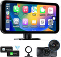 6.25" CarPlay MC25 Navigation Android Screen Auto, Car Dash VVCAR FM/BT/AUX GPS Cam Stereo with 4K Wireless AirPlay Touch with Front